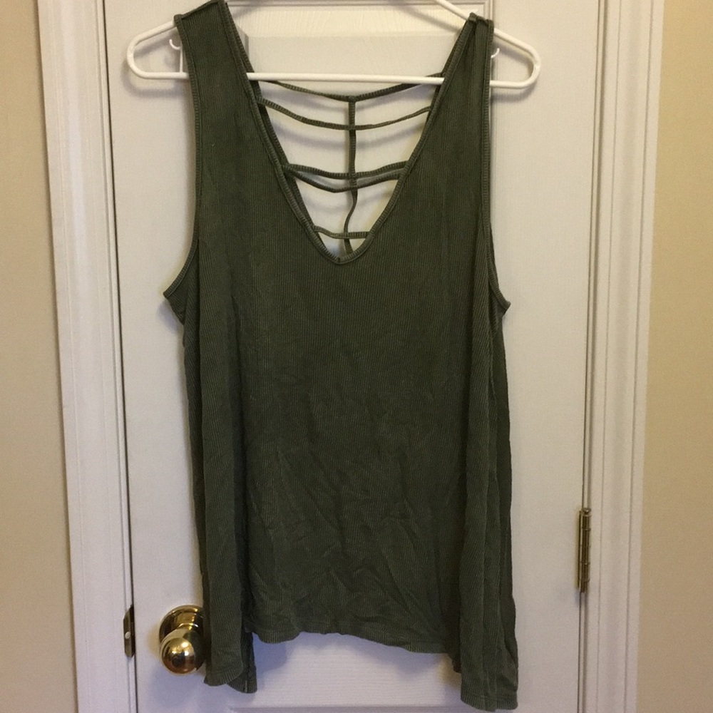 American Eagle Soft & Sexy Rib cage tank